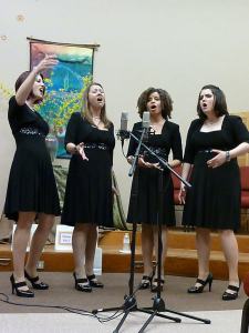 Epic, a Harmony Inc. barbershop quartet, 2012 benefit concert, acappella