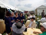 Robert Duvall, Epic, a Harmony Inc. quartet, performs the National Anthem at the Virginia Gold Cup